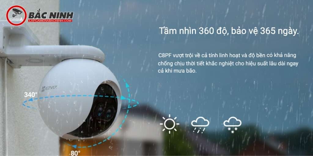 C8PF có thiết kế chống chịu thời tiết khắc nghiệt