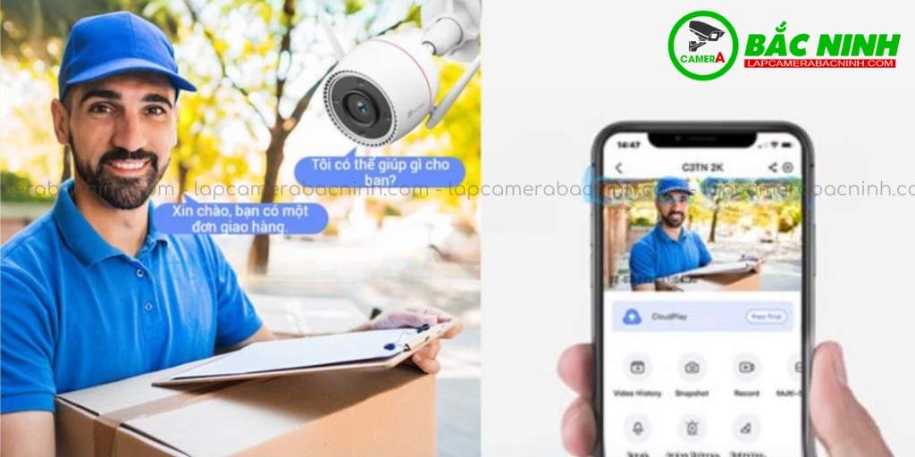 Camera Ezviz C3TN 3MP hỗ trợ đảm