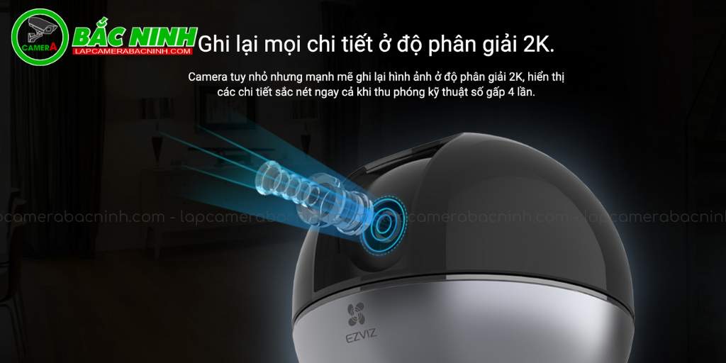 Camera Ezviz C6W sở hữu độ phân giải cao