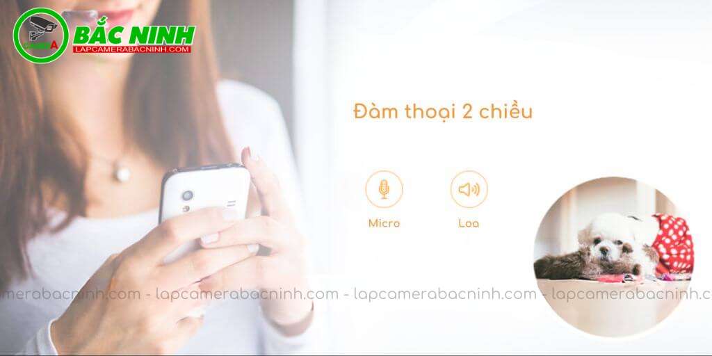 Camera Imou IPC-F42FP hỗ trợ đàm thoại 2 chiều thuận tiện