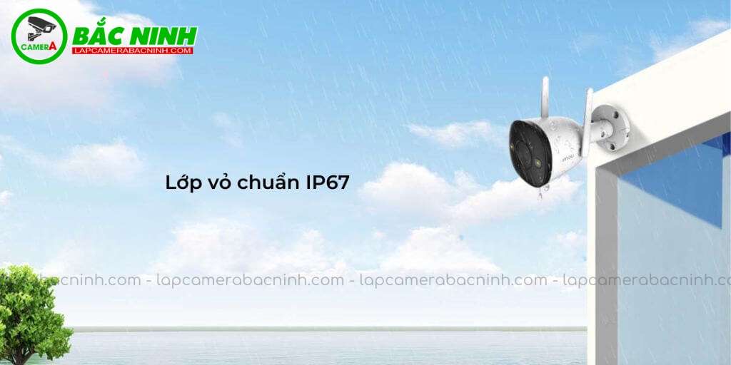 Camera Imou IPC-F42FP sở hữu thiết kế chống chịu thời tiết