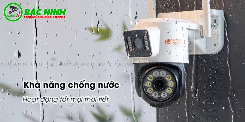 Camera Yoosee 2 Mắt QPT36 có khả năng chống nước