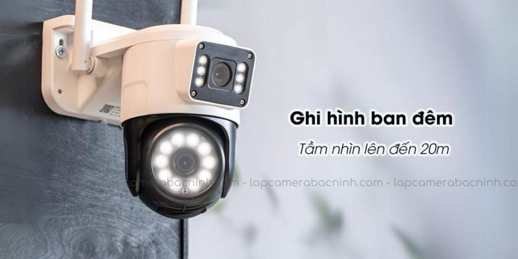 Camera Yoosee 2 Mắt QPT36 giám sát rõ nét ban đêm