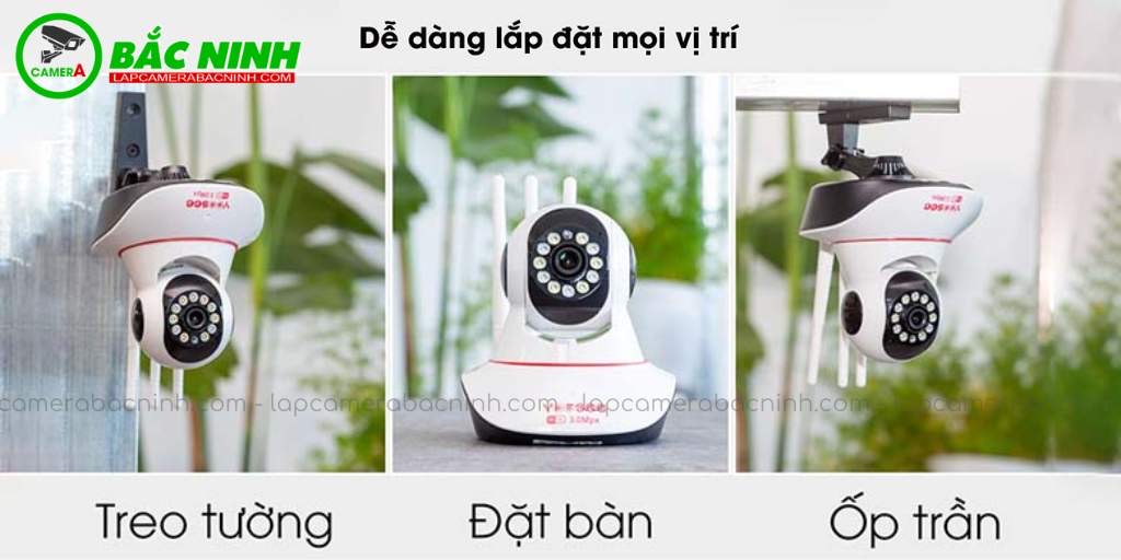 Camera Yoosee 3MP phù hợp lắp đặt nhiều vị trí