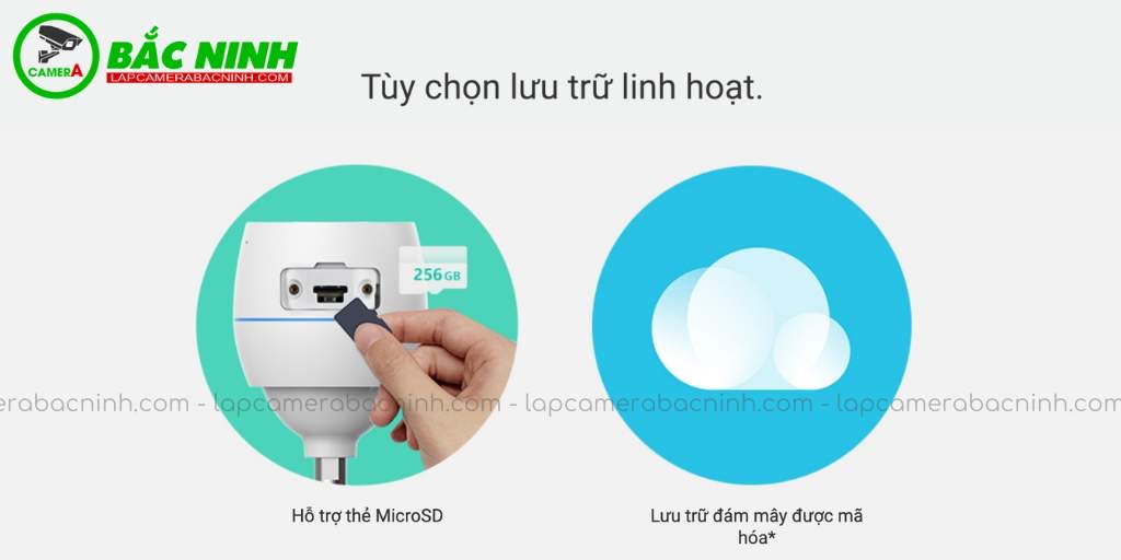 Ezviz C3TN hỗ trợ lưu trữ an toàn, bảo mật