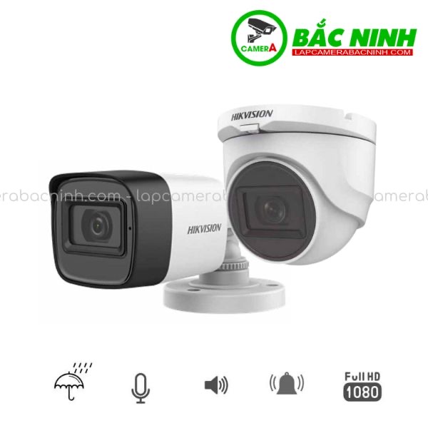 Thiết kế camera trong nhà và ngoài trời Hikvision có mic