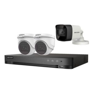 Trọn bộ 3 Camera Hikvision 2MP có mic